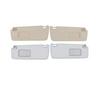 Car Sun Visor Compatible For Toyota Highlander 2004-2007 Front Sunvisor Shade Sunshade Cover With Baffle Cosmetic Mirror 74320-48260-A0(Grey A Pair)
