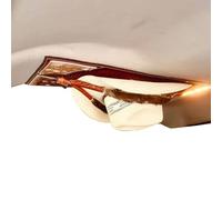 Car Sun Visor - Creative Western PU Leather with Mesh | Note Holder with Multiple Pockets | For Organising Daily Journeys Commuting and Road Trips in the Car Interior