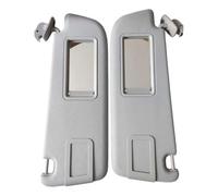 Car Sun Visor For A6 C6 2005-2011 4F0857551AB 4F0857552AB (1 Pair Beige) | Compatible with Audi Privacy Protection Anti Slip Keeps Interior Cool Quick Install Blocks Harmful Rays With Vanity Mirror