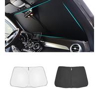 Car Sun Visor For Toyota For Highlander XU70 2020-2023 Rear Side Window Sun Shade Car Sunshade Front Windshield Curtain Visor Foldable Car Sunshades