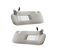 Car Sun Visor Grey Beige Left Side Right Side Driver Side Passenger Side Compatible For Mazda CX9 CX-9 2010 2011 2012 2013 2014 2015(Grey Left And Right)