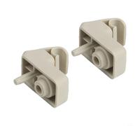 Car Sun Visor Holder Bracket Mount 735411088 For Fiat Grande Punto 2 Pieces ABS Plastic Beige Interior Parts Installation Replacement
