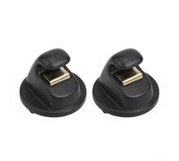 Car Sun Visor Hook Clips 2pcs Set 5G0857561B for 7 E B8 and Others (Black)