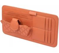 Car Sun Visor Organizer for Ford Transit 1965-1978 | Car Sun Visor Organiser Multi Function Leather Car Sun Visor Storage Holder Glasses Clip Card Pockets Pen Holder Interior