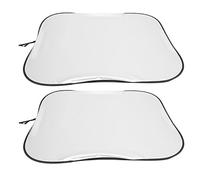Car Sun Visor Sun Visor Car Rear Window Cover Sunblock Catcher Auto Blocking Sunshade Windshield Front Blind Curtain Silver Tape Car Visor Shade(71X79CM)