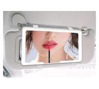 Car sun visor vanity mirror, Passenger Visor LED Makeup Mirror 3 Light Modes, Dimmable Touch Screen, Universal Car Interior Accessories