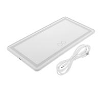 Car Sun Visor Vanity Mirror with Touchscreen Brightness Adjustment | Type-c Input 5v/2a, 1.2m USB Cable, 12 Warm Yellow and 48 Cool White Beads
