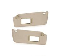 Car Sun Visor With Makeup Mirror Main And Passenger Side Interior Parts For Highlander 2004-2007 74320-48260-A0(Beige,One pair)