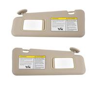 Car Sun Visors Car Sun Visor For Toyota For Highlander 2008-2013 with Vanity Mirror Cover Plate for Blocking Sunlight 74320-48500-B0 Sunshade Car Visor(Beige a Pairs)
