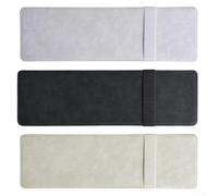 Car Sun Visors Extender with Double Attachment, Leather Textured Shade for Windshield and Side Window, Reduces Glare, Easy Clip-On Design(Beige)
