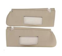Car Sun Visors Left Right Sun Visor 1 Pair Sun Visor Cover Trim Fit For Chevrolet Tahoe Suburban 1500 Fit For GMC Yukon Beige Microfiber Leather