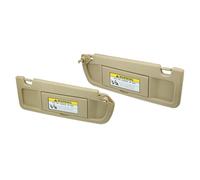 Car Sun Visors Left Right Sun Visor 2* Car Sun Visors Left Driver+Right Passenger Side Fit For Honda Civic EX LX Sedan SI Coupe 2006-2011(Beige)
