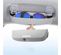 Car Sunglasses Holder Glasses Case For Ford Fiesta MK7 2011-2017, Sunglasses Case Glasses Holder ABS Glasses Case Storage Box Stowing Tidying Interior Accessories,C/Beige