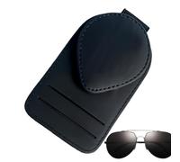Car Sunglasses Holder PU Car Organizer for Vehicle | Visor Holder For Sunglasses For Drivers And Passengers, Cars, Vans And Motorhomes For Indoors