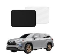 Car Sunroof Cover Compatible with Highlander Accessories 2023-2014, Foldable Sunroof Shade, Sun Shade Car Curtains, Not Droopy, Anti-UV/Heat, Quick Install, Highlander Panoramic Roof Sunshade