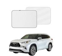 Car Sunroof Cover Compatible with Highlander Accessories 2023-2014, Foldable Sunroof Shade, Sun Shade Car Curtains, Not Droopy, Anti-UV/Heat, Quick Install, Highlander Panoramic Roof Sunshade