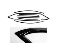 Car Sunroof Cover Seal Rubber Trim for Tesla for Model 3 2017-2023 ABS Matte Black Exterior Window Molding Strip Sill Side Cover Trim 10pcs(Glossy Black)