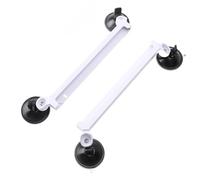Car Sunroof Mount Bracket Sunroof Suction Cup Mount Bracket for Dish Antenna with Sticky Edges Air Pump Design ABS Material White
