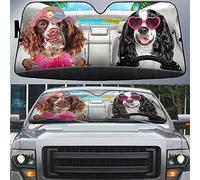 Car Sunshade English Springer Spaniel Dogs Springer Spaniels Driving Cover Windscreen Blocks Uv Rays Car Windshield Sun Shade Keep Vehicle Cool Sun Visor For Vehicles, Gift, Suv 70x130cm
