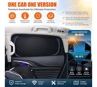 Car Sunshade for Kia Carens Rondo 2013-2016, Side Window and Windshield Sun Covers Keeps Vehicle Cool UV Protection Heat Shield,Rear Windshield