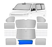 Car Sunshade For VW T5 T6 SWB Sunshade RV Camper Windscreen Protection Set Internal Thermal Blind Window Set Car Window Shades
