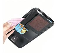 Car Sunshade Organizer, Universal Car Storage with Card Slot | Multi-Pocket Sunshade Organizer, for Glasses Pens Documents SUV Trucks and Interiors