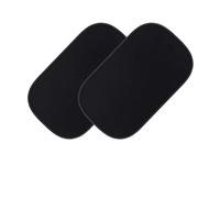 Car Sunshades 2PCS Car Electrostatic Sunshade UV Protector Self Adhesive Side Window Mesh Sun Visor Summer Protection Film 50x30(Black film)