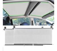 Car Sunshades For Tesla For Model 3/Y Window Lift Sunshade Retractable Side Window Sunshade Block Lift Sunscreen Telescopic Shade Car Window Sun Shade(3 Front Back Sunroof)