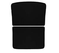 Car Sunshades For Tesla For Model For S 2016-2025 Skylight Sun Shades Roof Sunshade UV Ray Protection Foldable Sunroof Window Ice Crystal Cloth Mesh(MS 2pcs Black)