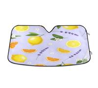Car Sunshades for Windshield Sliced Lemons, Foldable Car Windshield Protector from Heat, Front Window Cover - 55×27.6 Inch