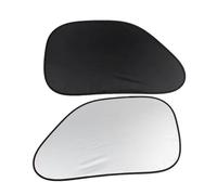 Car Sunshades Shield 2pcs Auto Car Side Window Sunshade Black Silver Color Breathable And Stretchy UV Rays And Sun Glare car Window Sun Shades