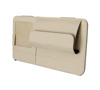 Car Sunvisor Storage Systems with Sunglasses Holder, Beige