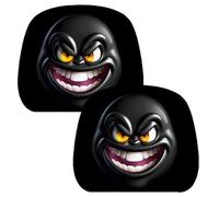 Car Support Covers - Vehicle Head Rest Covers Protection, 2 Pieces Protector Protector Fabric Decor Washable For Taxi Caravan Family Outings Version On The Road