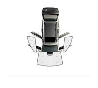Car Surround Visor Auto Full Coverage Sunshade Privacy Blocks Anti-UV Accessories For BYD For Atto 3 For Yuan For Plus 2021-2024 Automotive Sun Shade(Front sunshades)