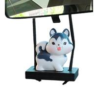 Car Swing Ornament Dog | Resin Puppy Swinging Car Ornament | Cute Rearview Looking-glass Animal Pendant For SUVs, RVs Decor