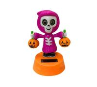 Car Swinging Dancing Toy - Solar Figurine, Skeleton Pumpkin Dashboard Decoration | Halloween Home Bedroom Party Ornament Solar-Powered Movement Fun Toy For Desk Table Display Adds Spooky Festive Charm