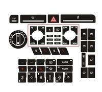 Car switch stickers Compatible With A4 B6 B7 Car Climate Headlight Adjustment Button Repair Worn Knob Switch Interior Decoration Car Styling