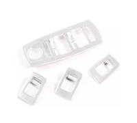 car Switch Stickers Compatible with BMW X3 E83 2006 2007 2008 2009 2010 Car Door Handle Window Lifting Buttons Frame Trim Cover Stickers Auto Interior(Silver)