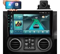 Car System 11 (4Ram 64Rom) and 5G WiFi6 (1201Mbps) for Jeep Wrangler Radio, 10.2 Inch Car Stereo GPS Navigation Update for JK Compass, Carplay Android Auto Mirroring