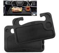 Car Table Steering Wheel Desk,Double Sided Car Table & Tray,Car Laptop Holder & Sturdy Food Tray,Multi-Purpose Portable Vehicle Seat Mount for Working, Eating & Reading Fits Most Vehicles