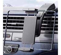 Car Tablet Holder for 7-15 Inch Screens | Air Vent Clip Mount with 360 Degree Rotation | Adjustable GPS Support Bracket for Smartphones and Tablets in Vehicle(instrument panel)