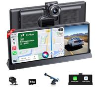 Car Tablet Pro Max 2025 - 10.26” Car Play Screen Designed for Apple & Android Touchscreen Portable Apple CarPlay Screen with Dash Cam GPS Navigation/Voice Control/Mirror Link/Bluetooth/FM/AUX