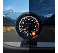 Car Tachometer 0-8000 RPM Gauge With Shift Light for 12V Use Compatible With 1-8 Cylinder Engines for Engine RPM Tracking and Shift Alerts