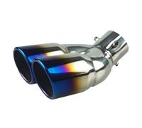Car Tail Exhaust Pipe 1PCS Car Bending Exhaust Tip Stainless Steel Universal Dual Muffler Rear Tail Pipe Nozzle Styling Accessories
