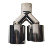 Car Tail Exhaust Pipe 2.5" To 3. Dual Exhaust Tip Polished 304 Stainless Left And Right Tailpipe Tips 1.2mm Thickness Double