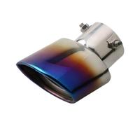 Car Tail Exhaust Pipe Auto Shark Belt Net Tail Throat Modified Exhaust Pipe Nozzle Stainless Steel Silenced Silver Black Stra