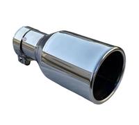 Car Tail Exhaust Pipe Stainless steel Single The flat universal muffler tail throat Car modification Exhaust pipe androidauto