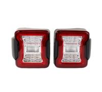 Car Tail Light 1 Pair LED Modified Tail Lamp Rear Reverse Brake LED Running Light Taillight For Jeep For Wrangler JK 2007-2017 Rear Lights Assembly Accessory(Red)