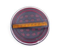 Car Tail Light Assembly 1piece 5.3" Round LED Trailer Rear Tail Brake Light DRL Flow Turn Signal Lamp Car Truck Bus Vans Boat Caravan Lorry Tractor Rear Tail Lights