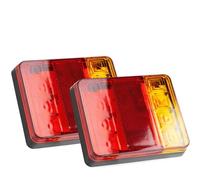 Car Tail Light Assembly 2piece 12-80V Rear Tail Light 8LED 4 Function Trailer Caravan Truck Rear Lamp Rear Tail Lights